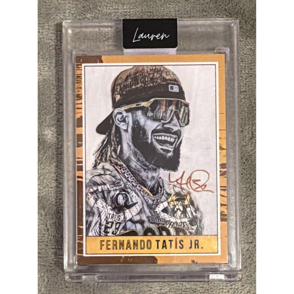 2021 Topps Project70 Fernando Tatis Jr. Lauren Taylor Artist Auto SN# 42/200